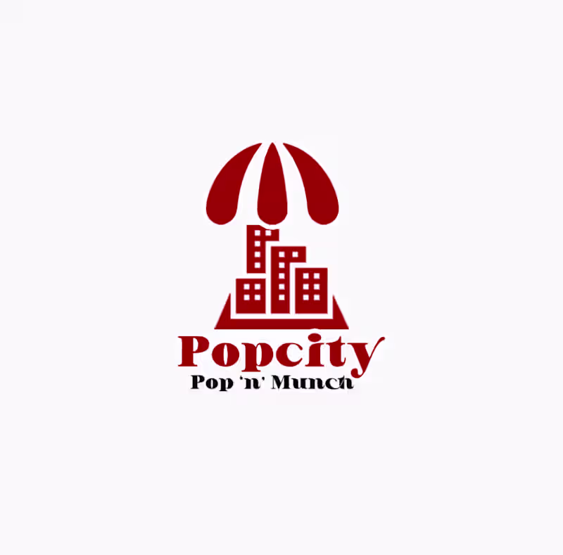 Cover image for Popcity branding POPCITY – POP 'N' MUNCH Welcome to POPCITY,...