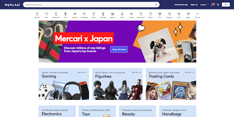 Cover image for Mercari Marketplace | React | Next.js | AI Integration 