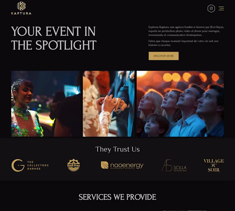 Cover image for Kaptura Website Design & Development