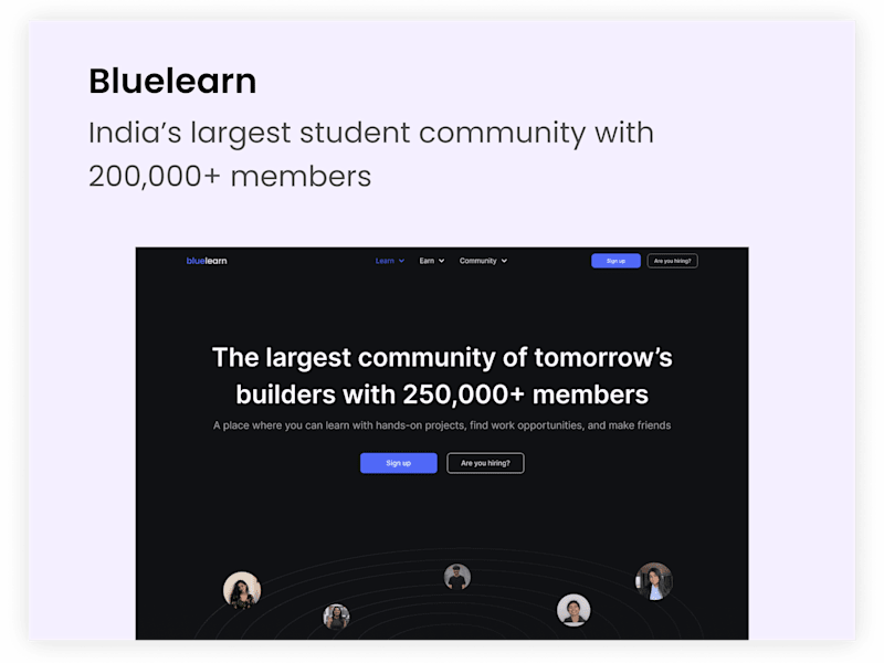 Cover image for Bluelearn website & dashboard design