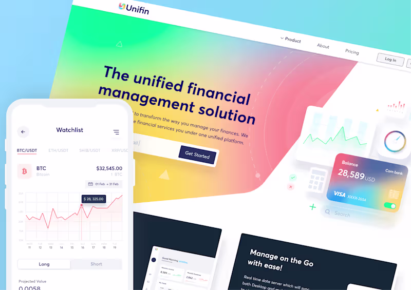 Cover image for Unifin- Brand identity (Full stack)