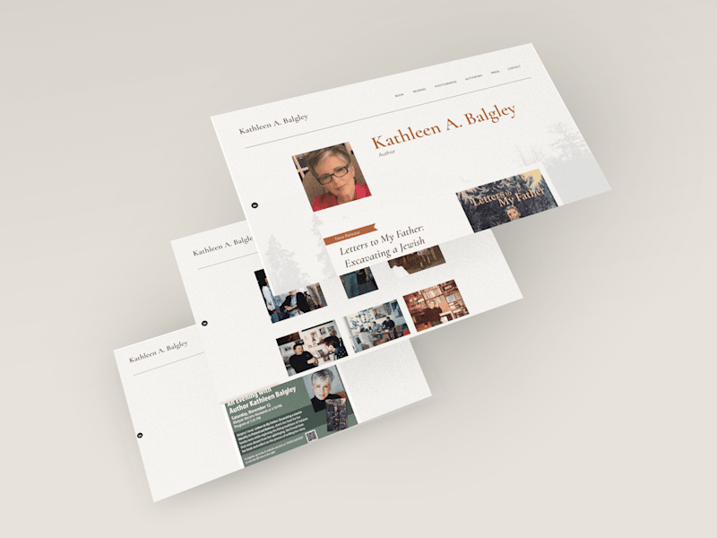 Cover image for Website Design for an Author