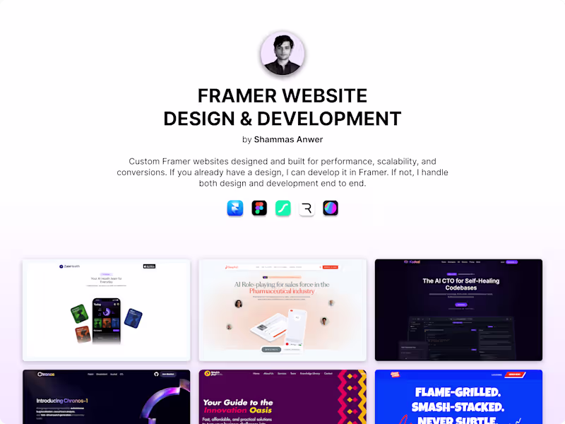 Cover image for Framer Website Design & Development
