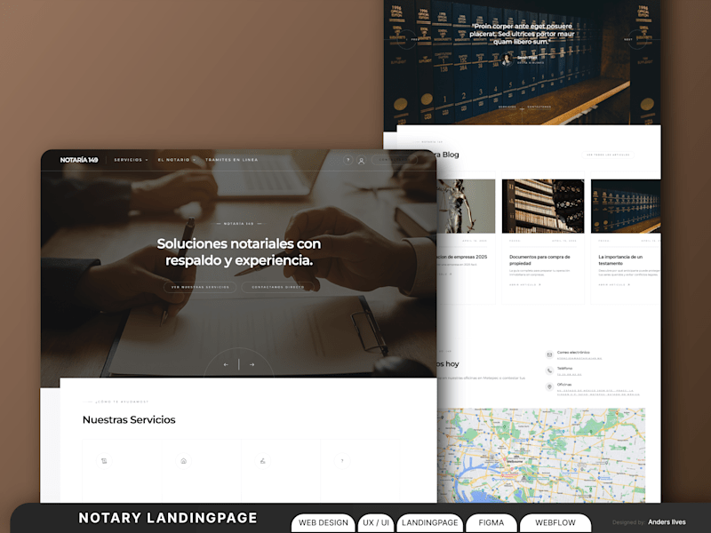 Cover image for Notaría 149 Rebrand and Website Redesign