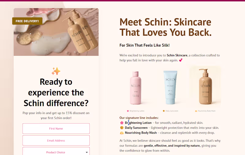 Cover image for Just wrapped up a sleek landing page + email template for Sc...