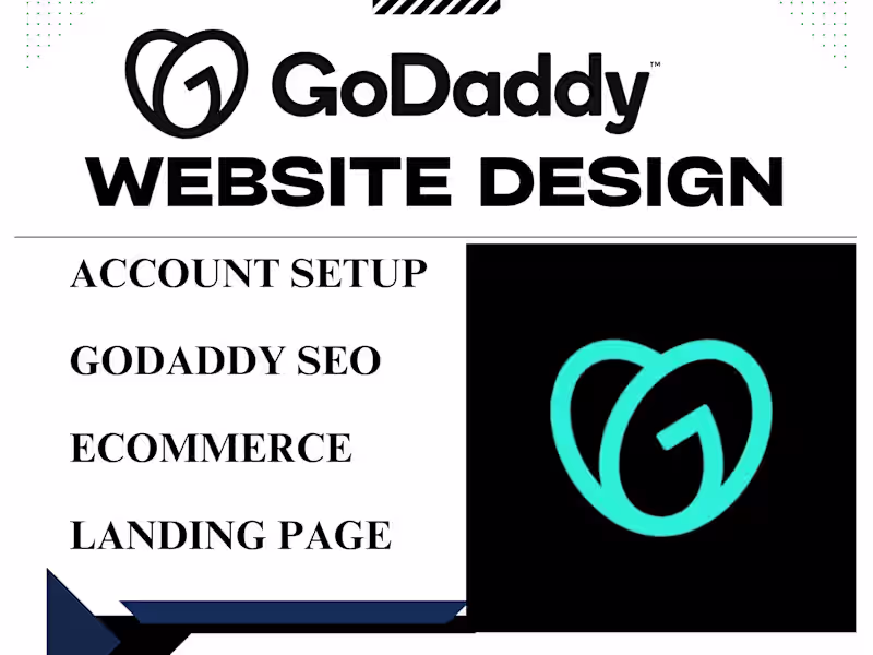 Cover image for I will create godaddy website design godaddy ecommerce 