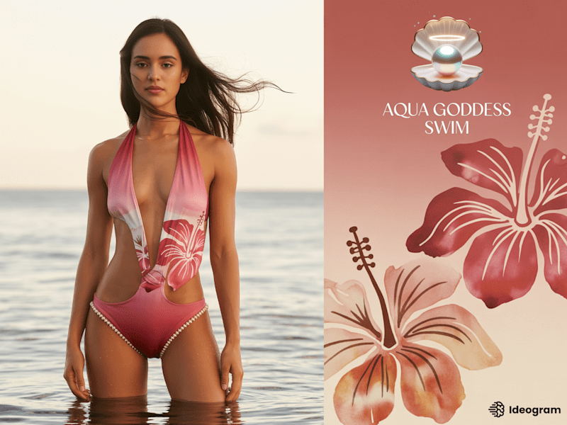 Cover image for Aqua Goddess Swim: Calm Island Luxe Branding