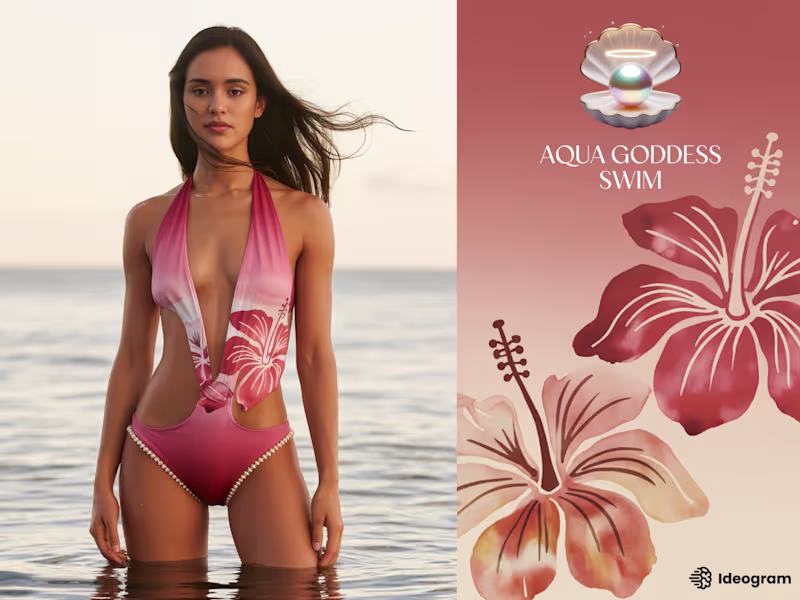 Cover image for Aqua Goddess Swim: Island Luxe Branding