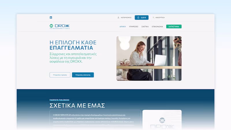 Cover image for Web design and Front-end development | DROXX