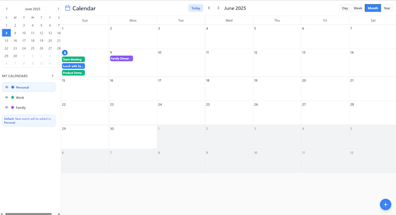 Cover image for Custom Calendar