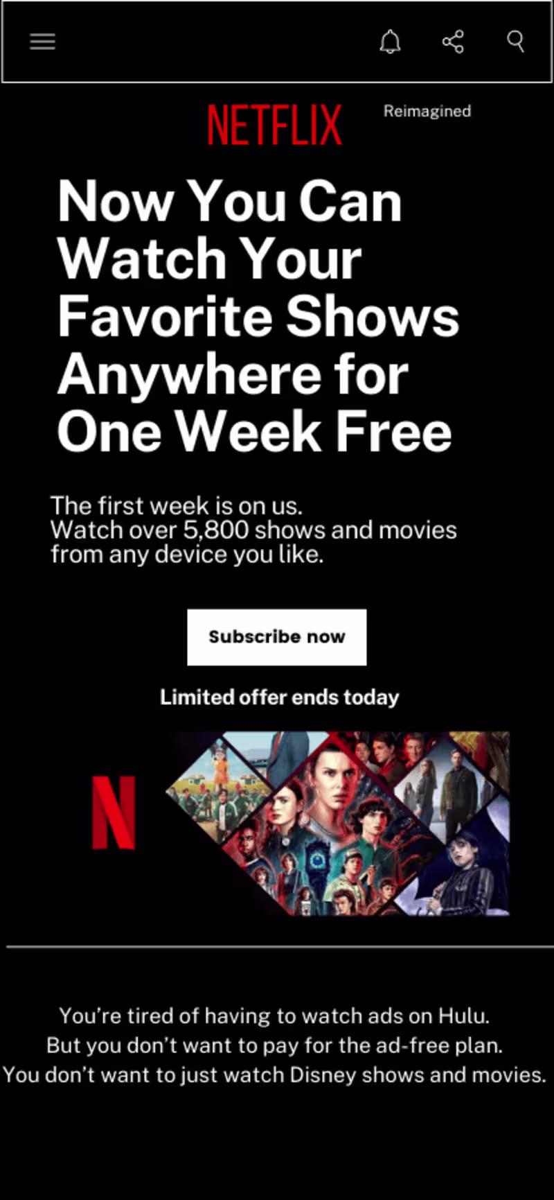 Cover image for Portfolio: Streaming Service Subscription