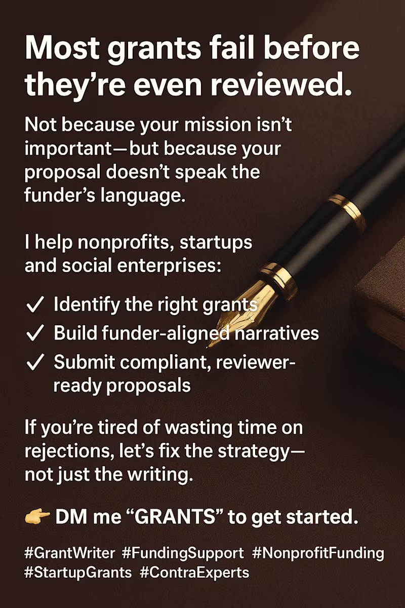 Cover image for Most grants fail before they’re