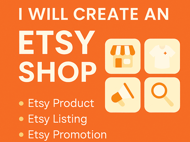Cover image for I will setup an etsy shop etsy product listing promotion and SEO