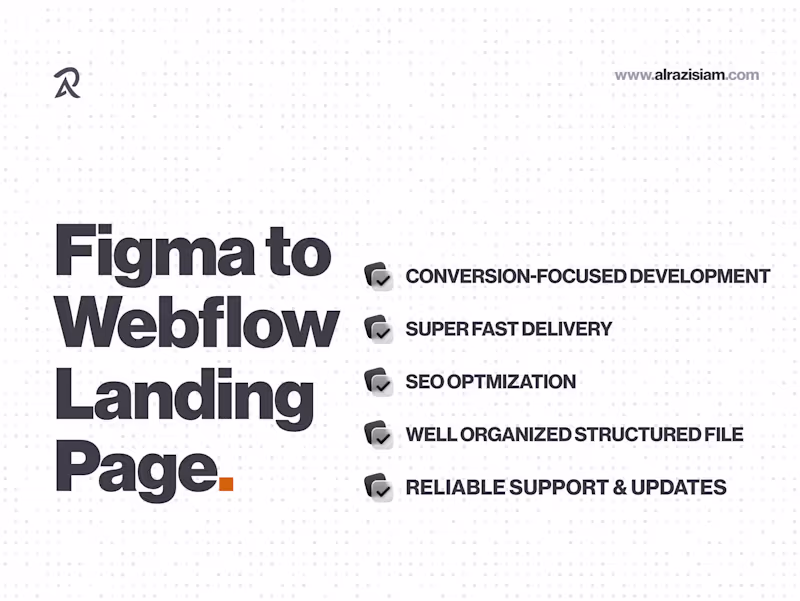 Cover image for Figma to Webflow Landing Page Development