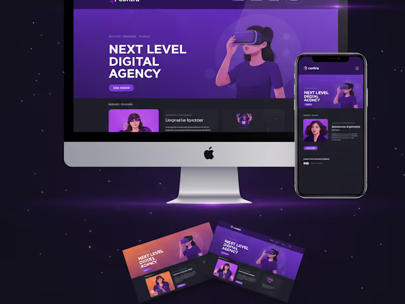 Cover image for Next-Level Digital Agency Website & Brand Experience