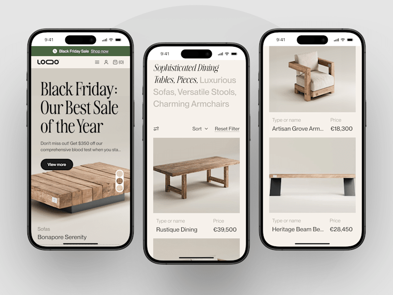 Cover image for Bench - Ecommerce Mobile Design