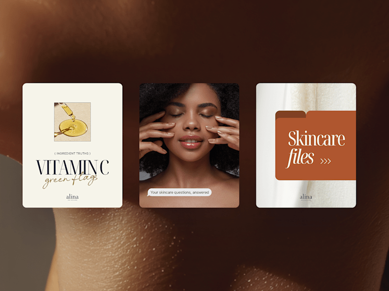 Cover image for Alina Skincare Social Content