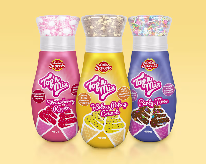 Cover image for Dollar Sweets | Shrink-Wrap Label Design + Renders