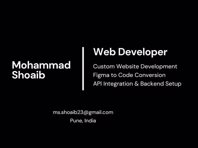 Cover image for Web Developer