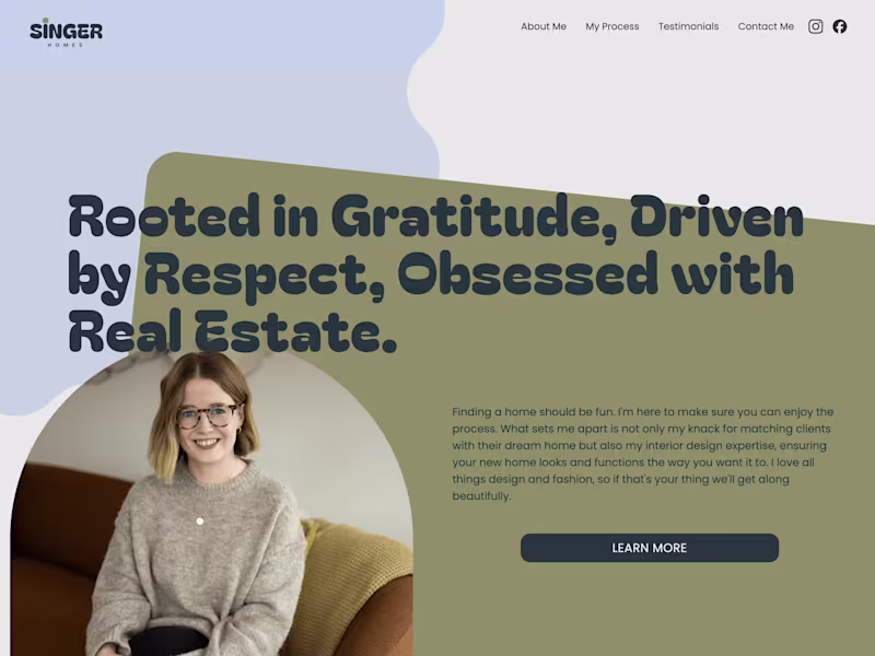 Cover image for Singer Homes MN Website