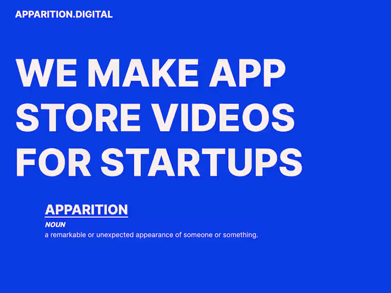 Cover image for Apparition Digital | Brand Design and Landing Page Creation