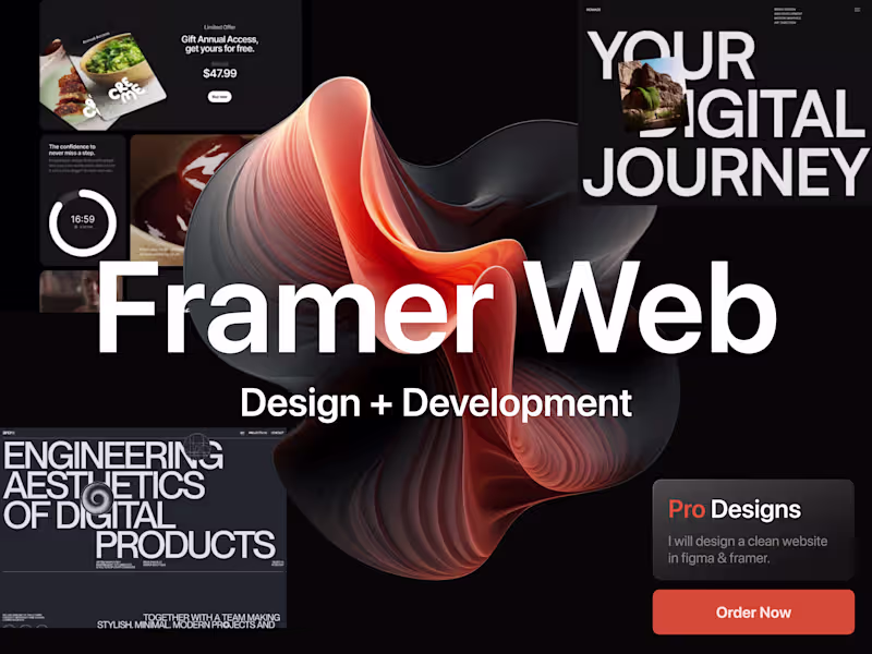 Cover image for  Website Design + Framer Development