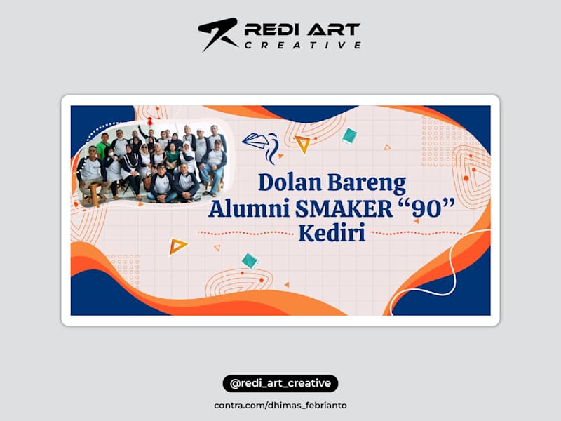 Cover image for Desain Banner Family Gathering Alumni Smaker "90"