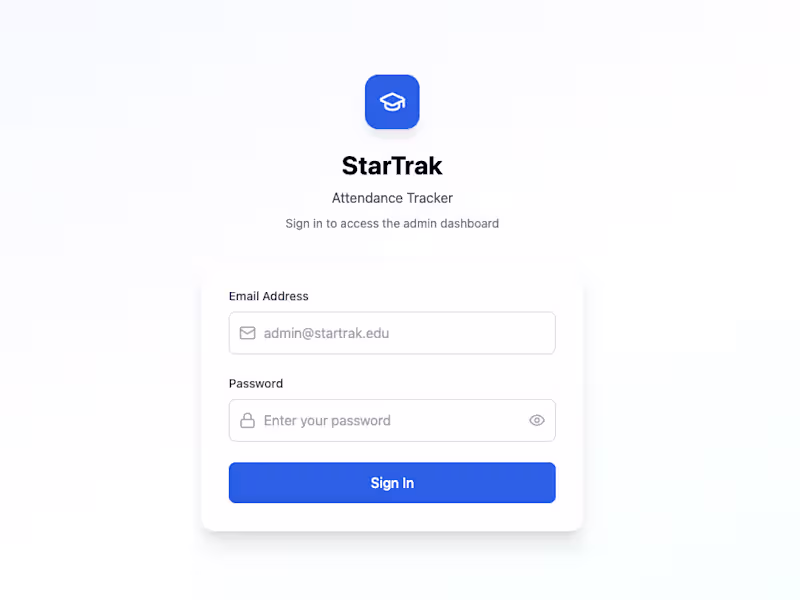 Cover image for pmanandhar1452/startrak-attendance-tracker