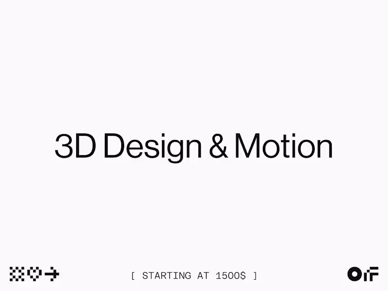 Cover image for 3D Design & Motion