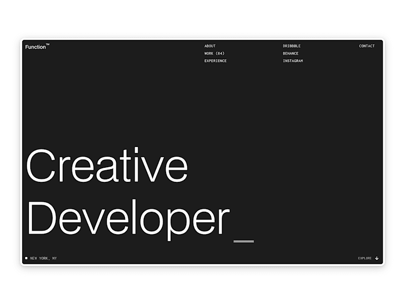 Cover image for Function​ - Portfolio & Agency Website