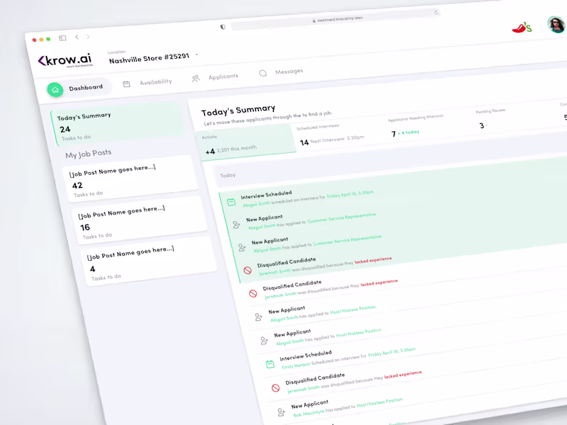 Cover image for AI-Powered Hiring Platform Development for Krow.ai