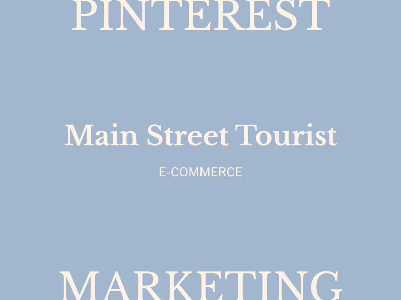 Cover image for Pinterest Marketing for E-Commerce Brand