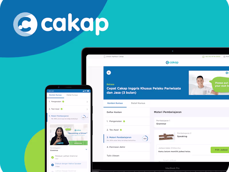 Cover image for Cakap x Prakerja: Enhancing the Learning Experience