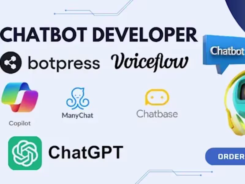 Cover image for I would develop an advanced chatbot to boost your business