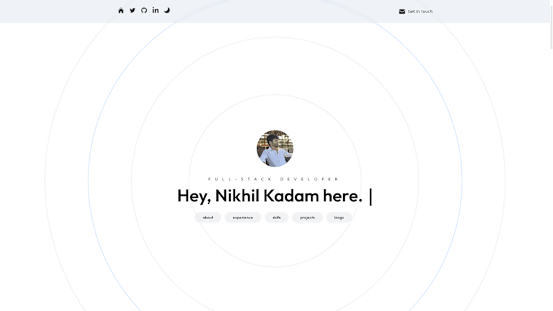 Cover image for Portfolio - Nikhil Kadam