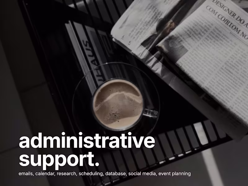 Cover image for admin support.