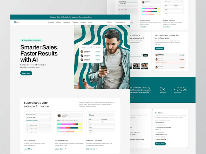 Cover image for Group - CRM ⏐ Landing Page