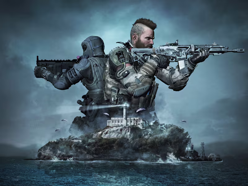 Cover image for Black Ops 4 Alcatraz Map Key Art