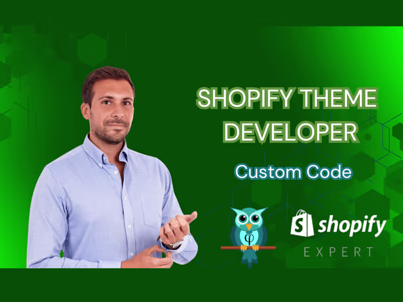 Cover image for I will do shopify theme development, design and custom code