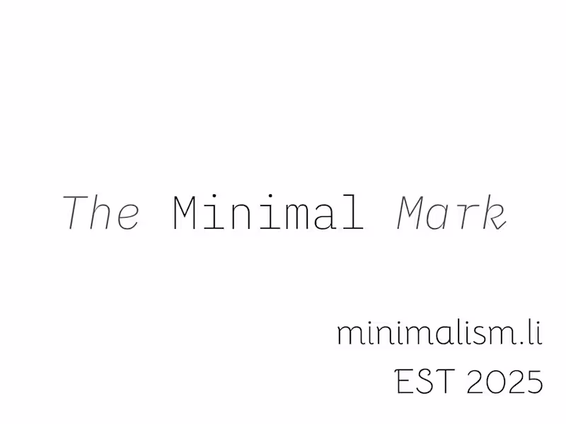 Cover image for The Minimal Mark