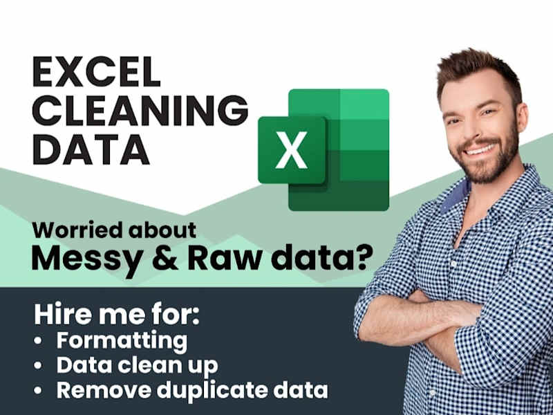 Cover image for Clean, Format, Organize, Sort, Merge Data in Excel