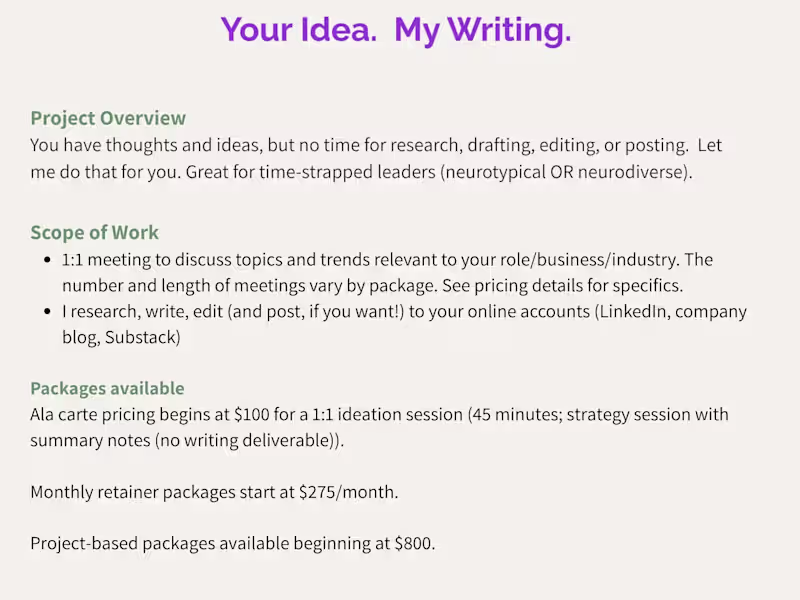 Cover image for Thought Partnership & Strategic Content Creation