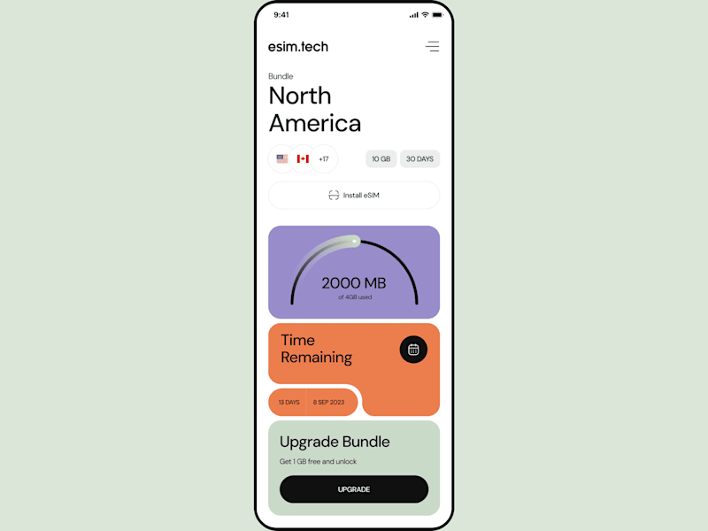 Cover image for eSIM Portal Dashboard ux/ui