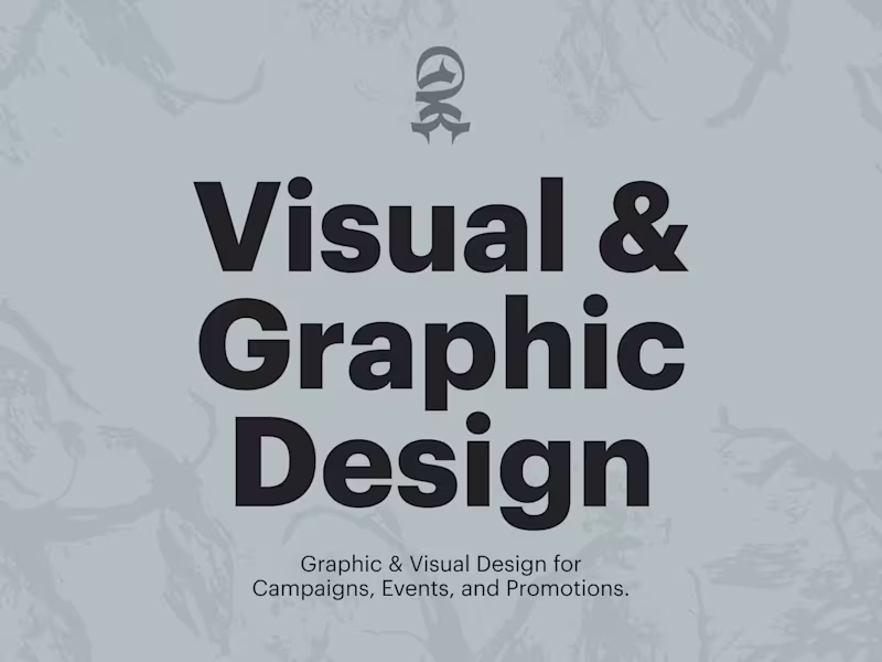 Cover image for Graphic & Visual Design for Campaigns, Events, and Promotions