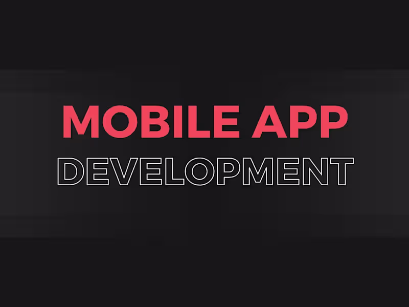 Cover image for Full Mobile App Development: Design, Development, and Production