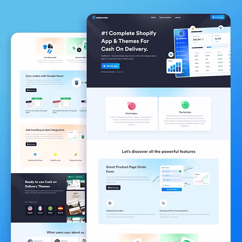 Cover image for Website design for a Shopify