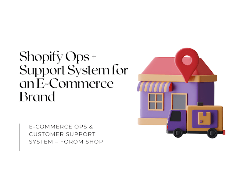 Cover image for E-Commerce Ops & Customer Support System