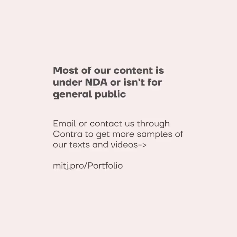 Cover image for Visit mitj.pro for more content works