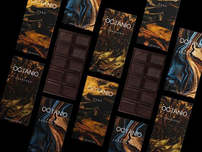 Cover image for Brand Identity and Packaging Design for Octanio Chocolate