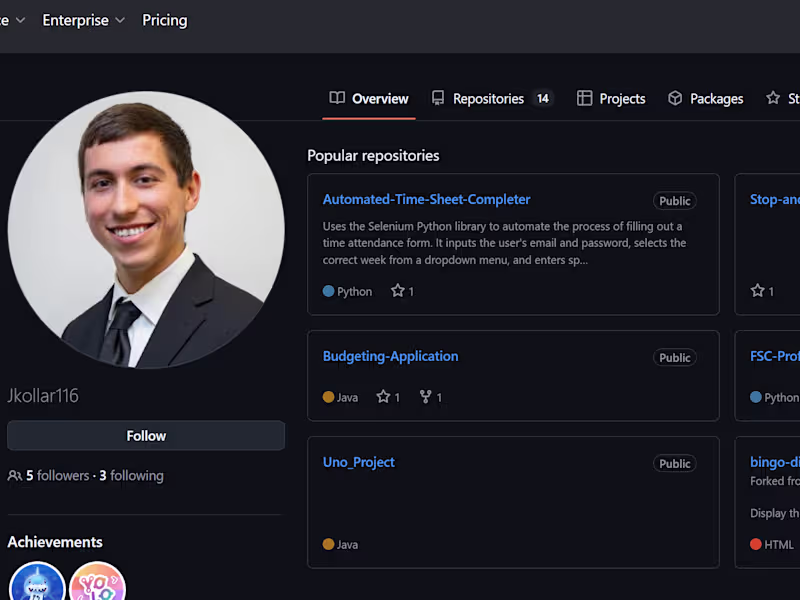 Cover image for Jkollar116 - Overview